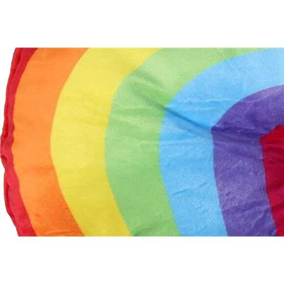 Rainbow Plush Throw Pillow Colorful Decorative Cushion for Kids Girls Bedroom De - Picture 4 of 7
